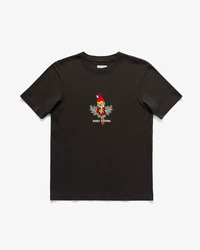 Men Banks Journal TShirts Birds Trader Tee Shirt Black