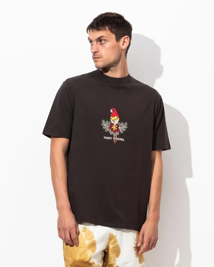 Men Banks Journal TShirts Birds Trader Tee Shirt Black Men Banks Journal TShirts Birds Trader Tee Shirt Black