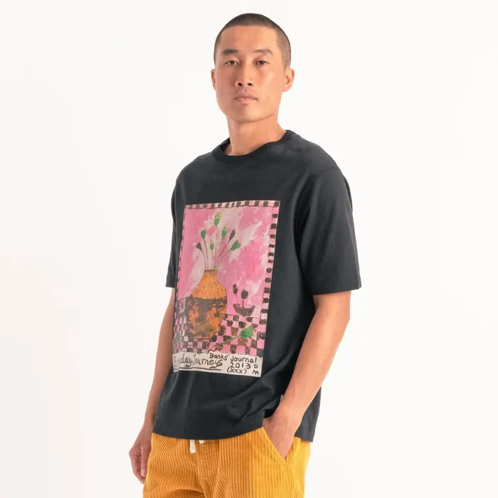 Men Banks Journal TShirts Darcy McCrae Trader Tee Shirt Black