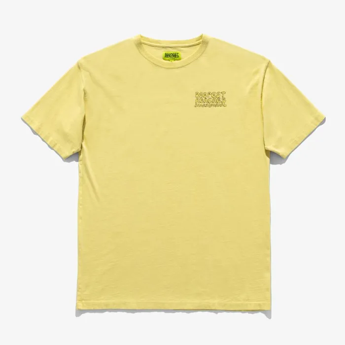 Men Banks Journal TShirts Deepest Reaches Bubble Tee Shirt Washed Yellow
