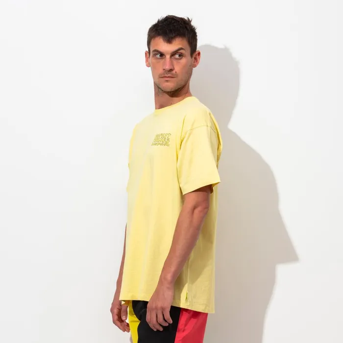 Men Banks Journal TShirts Deepest Reaches Bubble Tee Shirt Washed Yellow Men Banks Journal TShirts Deepest Reaches Bubble Tee Shirt Washed Yellow