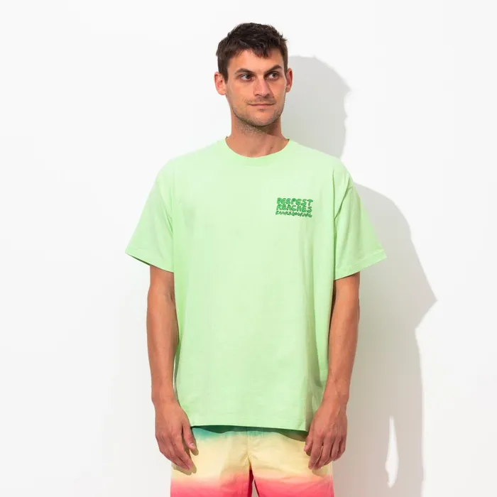 Men Banks Journal TShirts Deepest Reaches Label Tee Shirt Washed Lime Men Banks Journal TShirts Deepest Reaches Label Tee Shirt Washed Lime