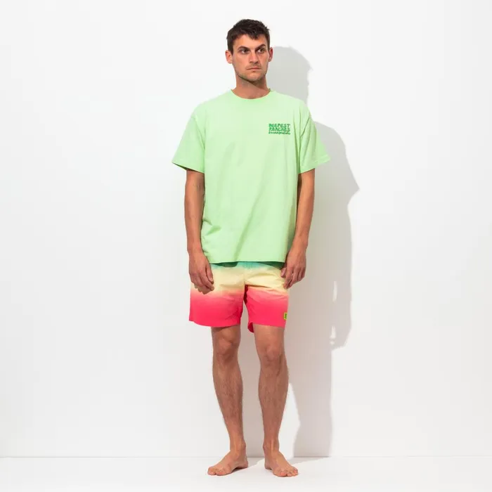 Men Banks Journal TShirts Deepest Reaches Label Tee Shirt Washed Lime Men Banks Journal TShirts Deepest Reaches Label Tee Shirt Washed Lime