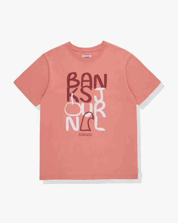Men Banks Journal TShirts Emerge Standard Tee Shirt Peach