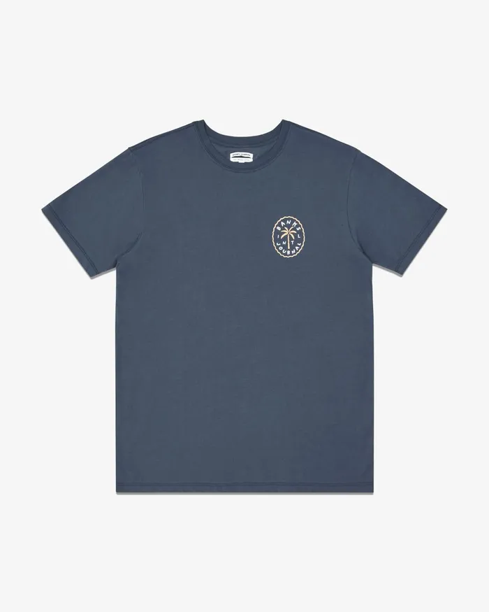 Men Banks Journal TShirts Four Elements Classic Tee Blue Storm