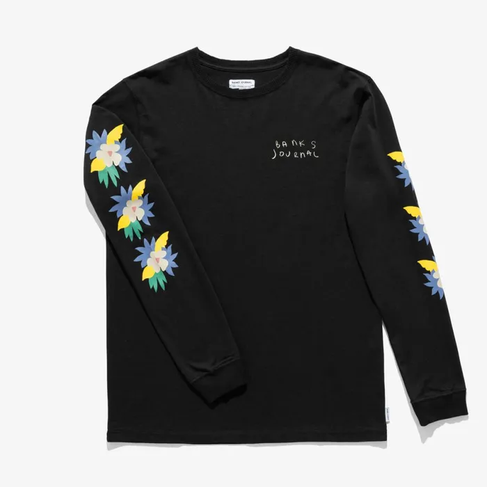 Men Banks Journal TShirts Islands LS Tee Shirt Black