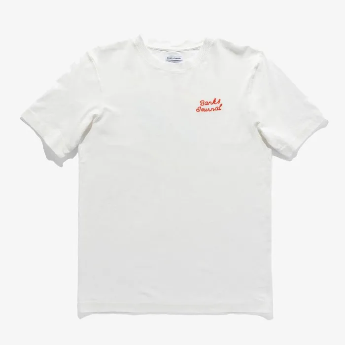 Men Banks Journal TShirts Mahalo 2 Trader Tee Shirt Off White Men Banks Journal TShirts Mahalo 2 Trader Tee Shirt Off White
