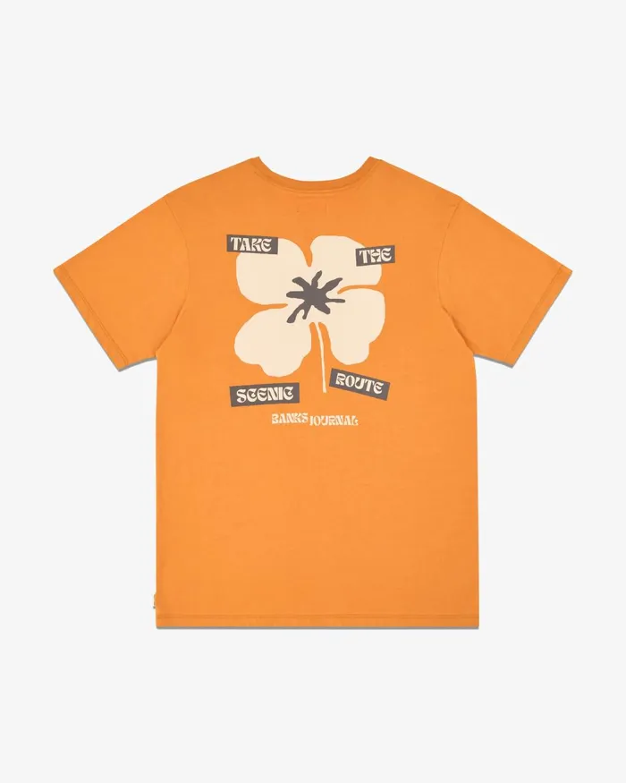 Men Banks Journal TShirts Oki Floral Classic Tee Tofee
