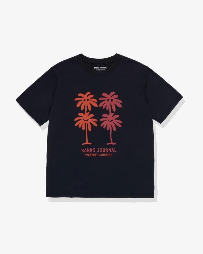 Men Banks Journal TShirts Spring Trader Tee Shirt Black