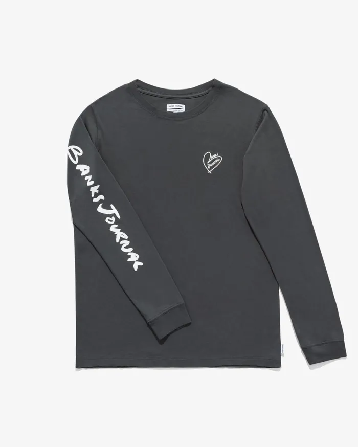 Men Banks Journal TShirts Ticker LS Tee Shirt Bungee Cord