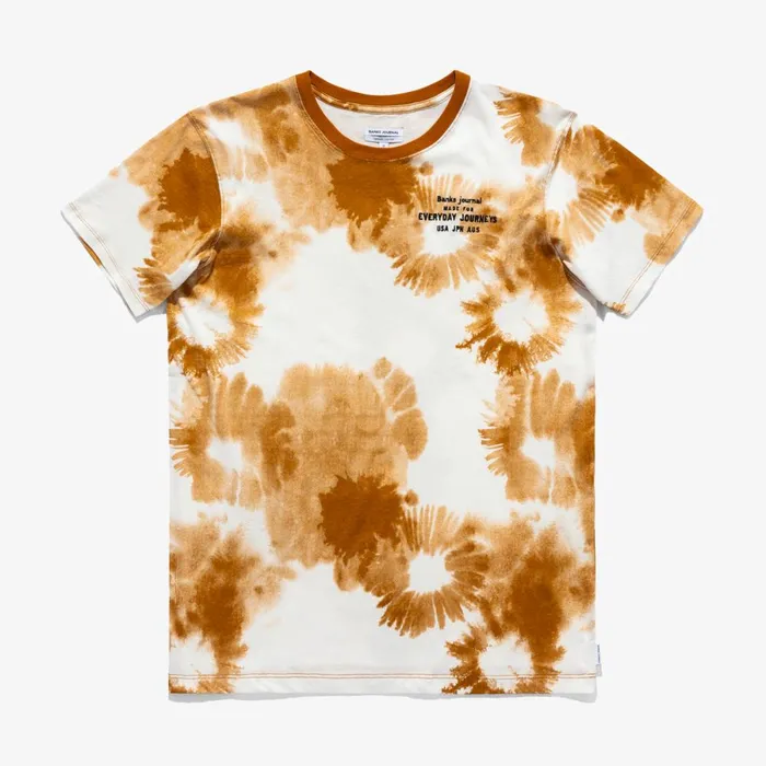 Men Banks Journal TShirts Washed Up Classic Tee Shirt Tobacco