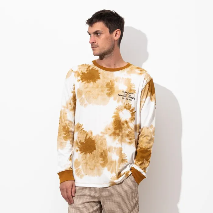 Men Banks Journal TShirts Washed Up LS Tee Shirt Tobacco Men Banks Journal TShirts Washed Up LS Tee Shirt Tobacco