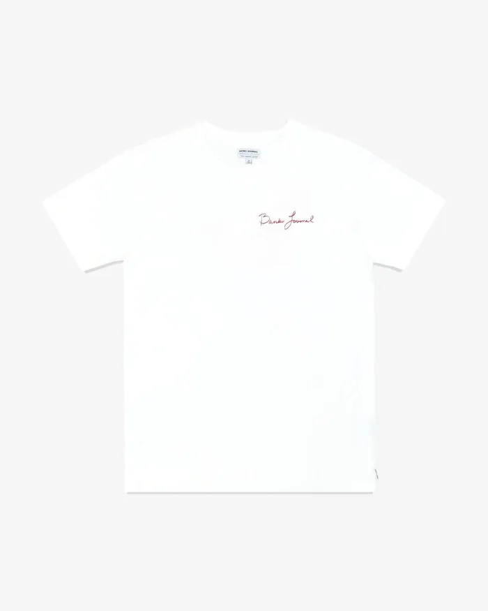 Men Banks Journal TShirts Water Rose Classic Tee Off White