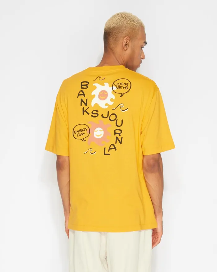 Men Banks Journal TShirts Yangsun Tee Shirt Golden Sun