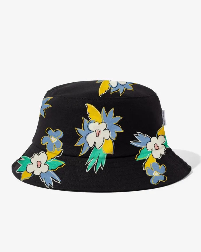 MenWomen Banks Journal Headwear Islands Bucket Hat Black