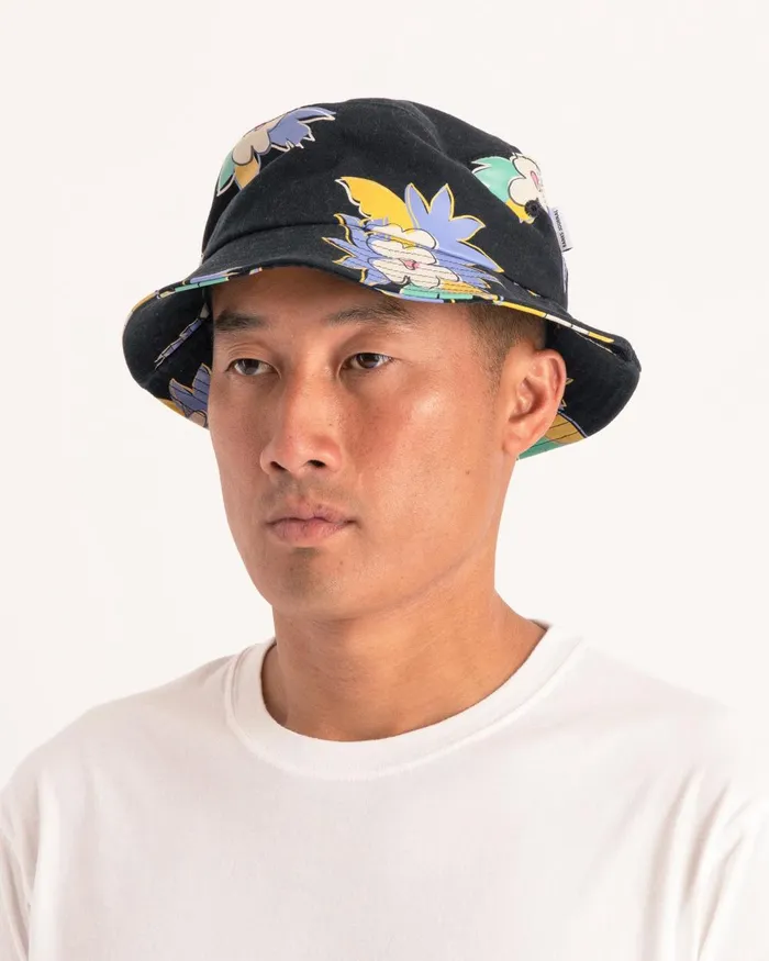 MenWomen Banks Journal Headwear Islands Bucket Hat Black