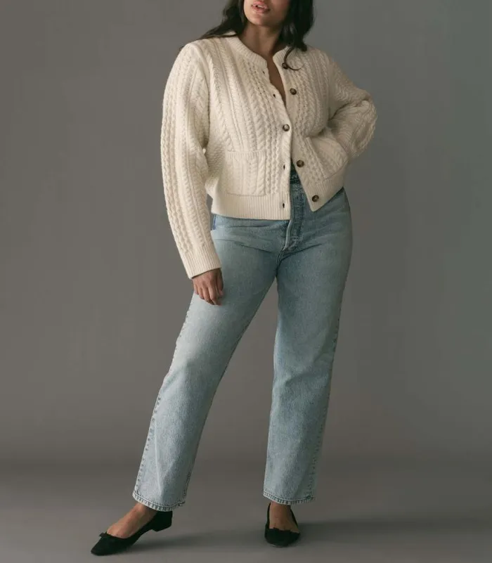 MERCINA CARDIGAN Ivory Shop DEN Knitwear