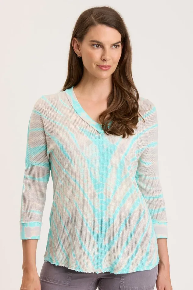 Mesh Fira Pullover Obelus Wash Waves Clothing XCVI Sweatshirts