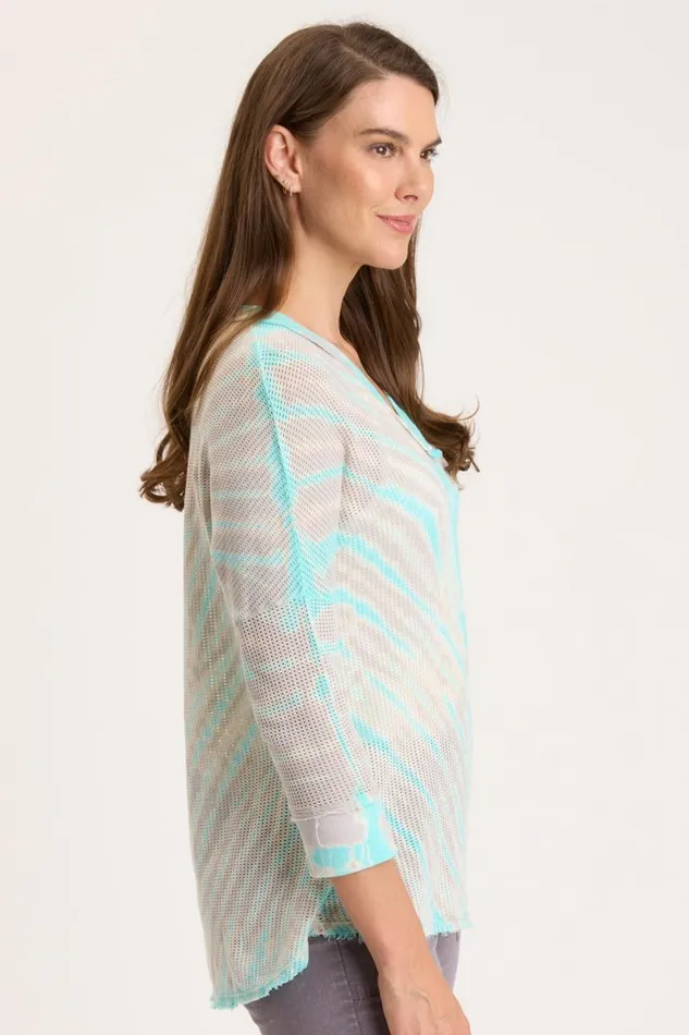 Mesh Fira Pullover Obelus Wash Waves Clothing XCVI Sweatshirts