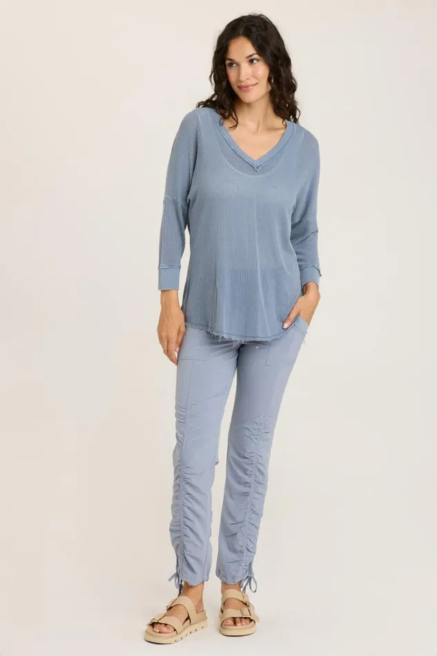 Mesh Fira Pullover Orion Blue Pigment Clothing XCVI Sweatshirts
