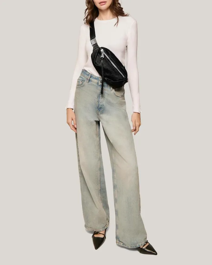 Milan Bum Bag Black Haircalf Women Aimee Kestenberg Bum Bags and Belt Bags