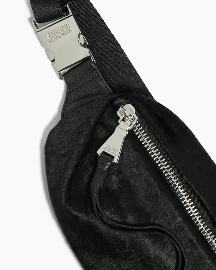 Milan Bum Bag Black Haircalf Women Aimee Kestenberg Bum Bags and Belt Bags