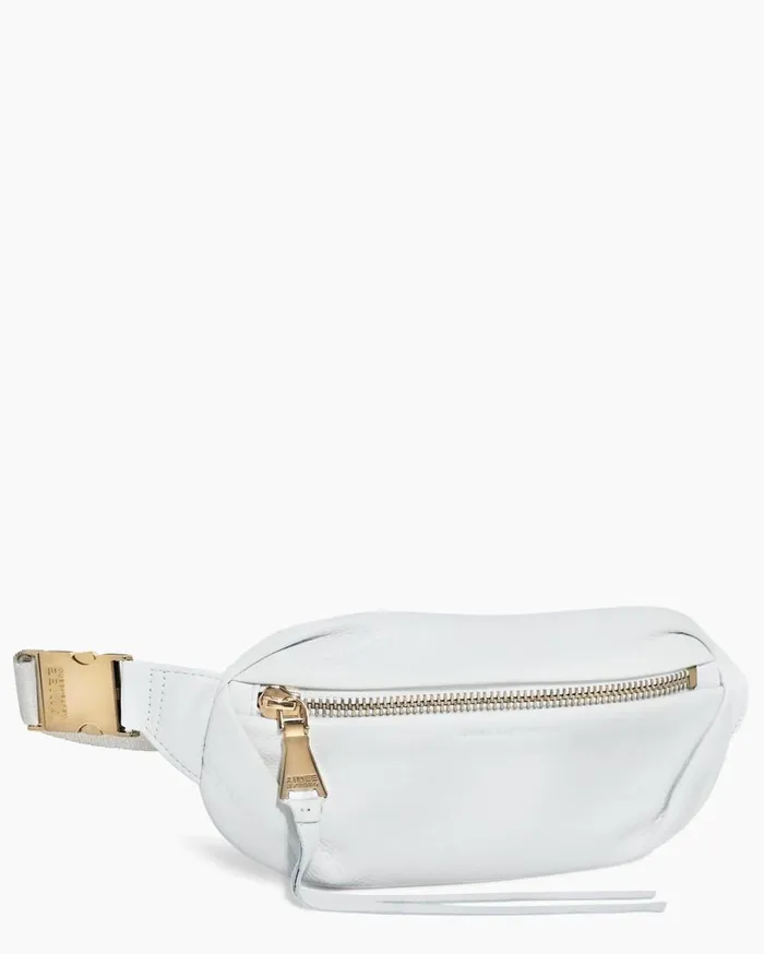 Milan Bum Bag Cloud With Shiny Gold Women Aimee Kestenberg Bum Bags and Belt Bags