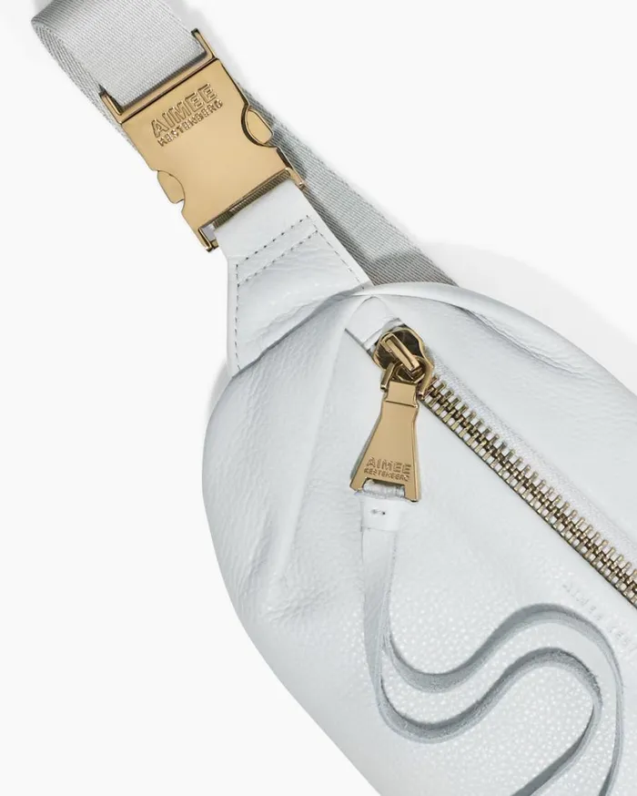 Milan Bum Bag Cloud With Shiny Gold Women Aimee Kestenberg Bum Bags and Belt Bags