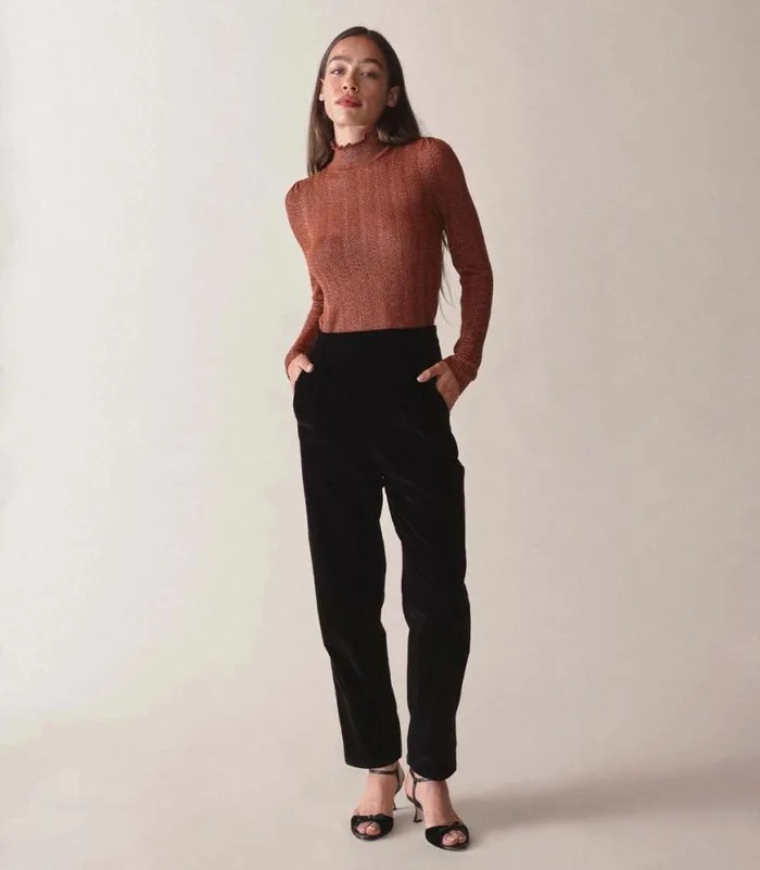 MINOU TURTLENECK Persimmon Shop DEN Knitwear