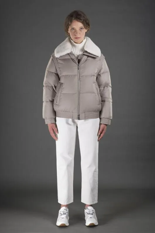 MooRER Jackets Women MIREIATCN Stone