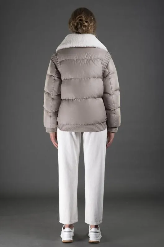 MooRER Jackets Women MIREIATCN Stone