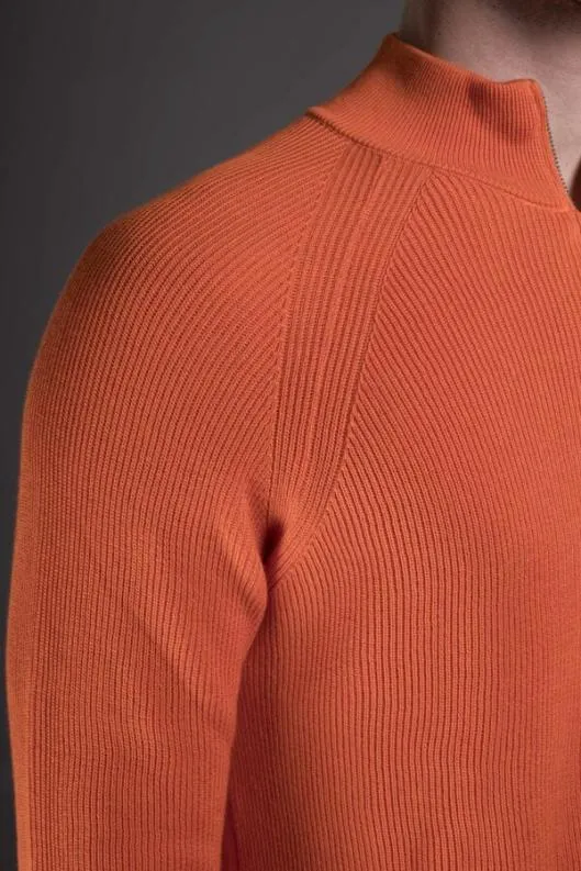 MooRER Knitwear Men BASOLICSP Arancio
