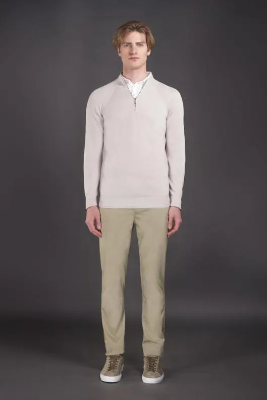 MooRER Knitwear Men BASOLICSP Mandorla