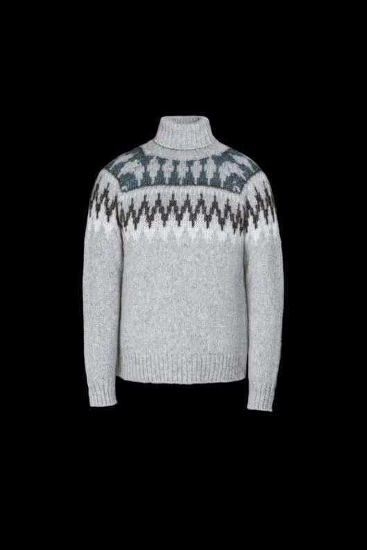 MooRER Knitwear Men DACREPAY Grigiochiaro