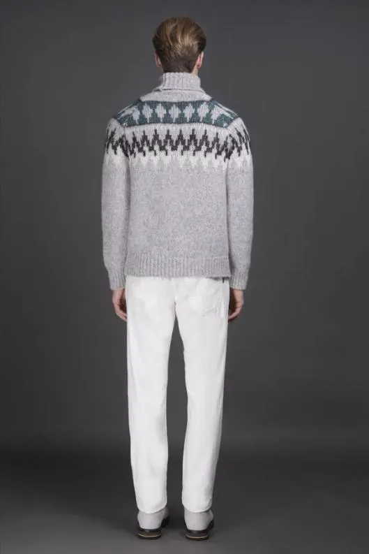 MooRER Knitwear Men DACREPAY Grigiochiaro