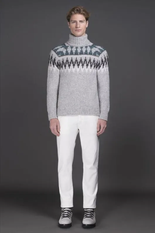 MooRER Knitwear Men DACREPAY Grigiochiaro