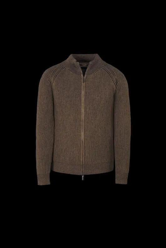MooRER Knitwear Men DEANWSV Caffegravenut