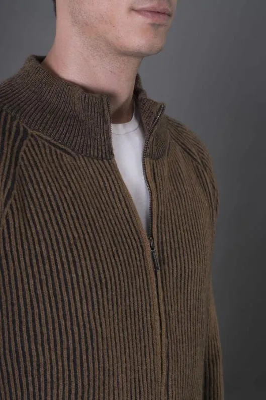 MooRER Knitwear Men DEANWSV Caffegravenut