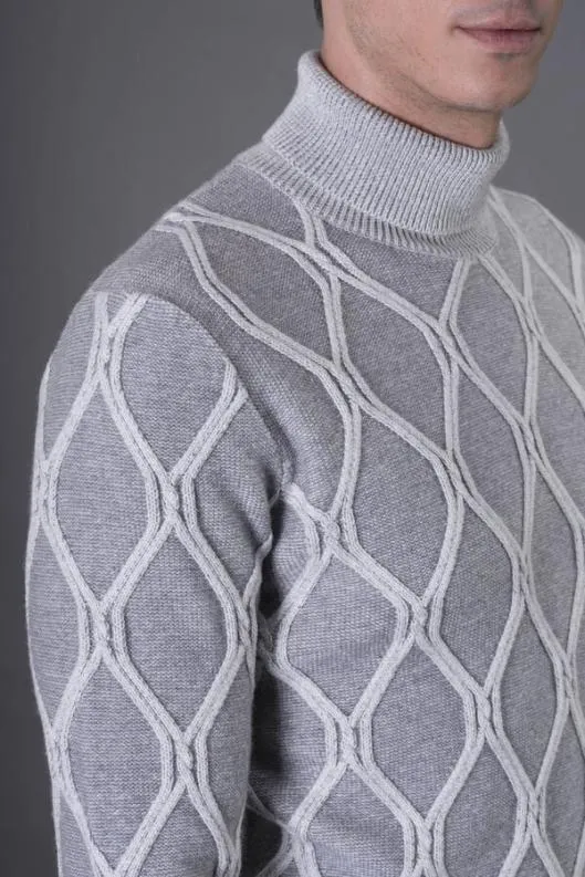 MooRER Knitwear Men GORDONWHT Grigio