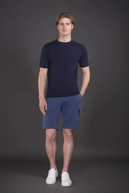 MooRER Knitwear Men JAIROCRE Navyindaco