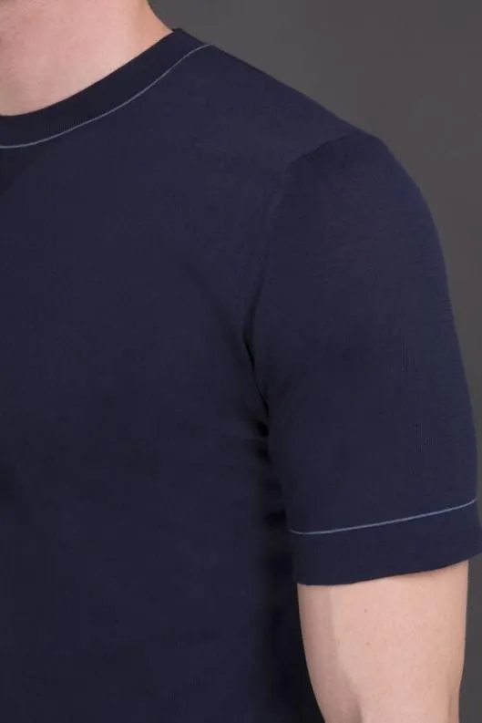 MooRER Knitwear Men JAIROCRE Navyindaco