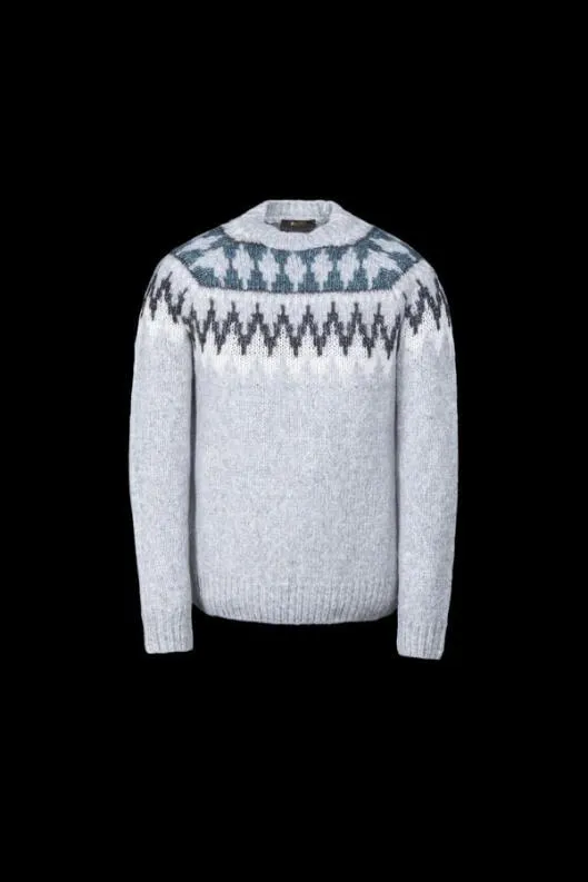 MooRER Knitwear Men KEMPPAY Grigiochiaro