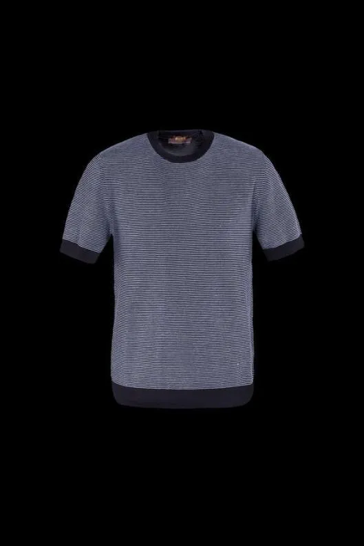 MooRER Knitwear Men MOSESRHC Lightdenim