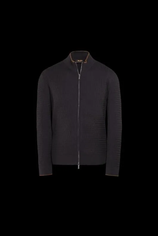 MooRER Knitwear Men ORSONKIB Nerowhisky