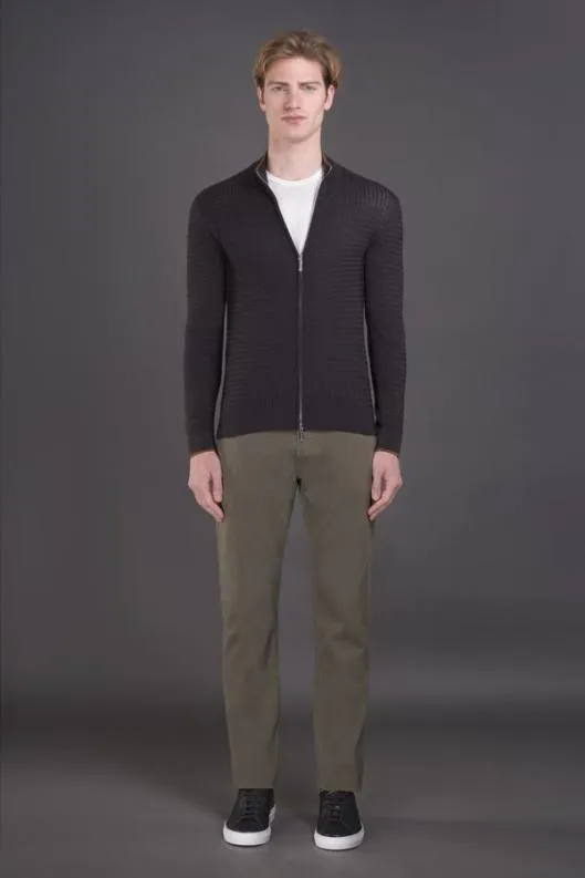 MooRER Knitwear Men ORSONKIB Nerowhisky