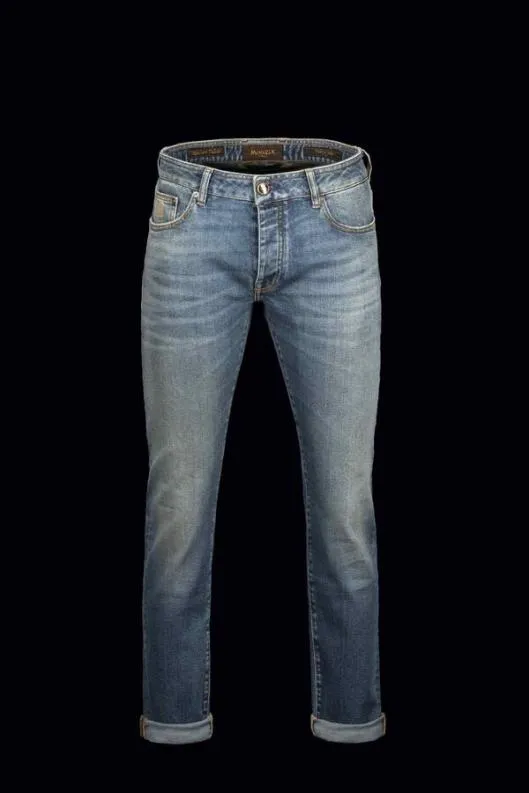 MooRER Pants Men CREDIPS705 W 9004 S COGNAC Washing 9004