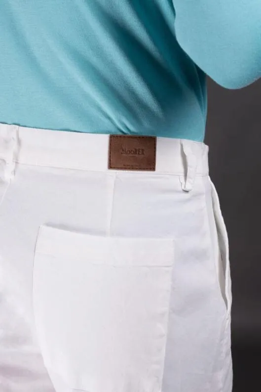 MooRER Pants Men NILESPFG Bianco