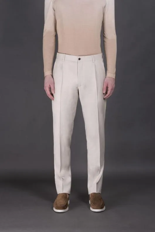MooRER Pants Men VIESTEW3 Avorio