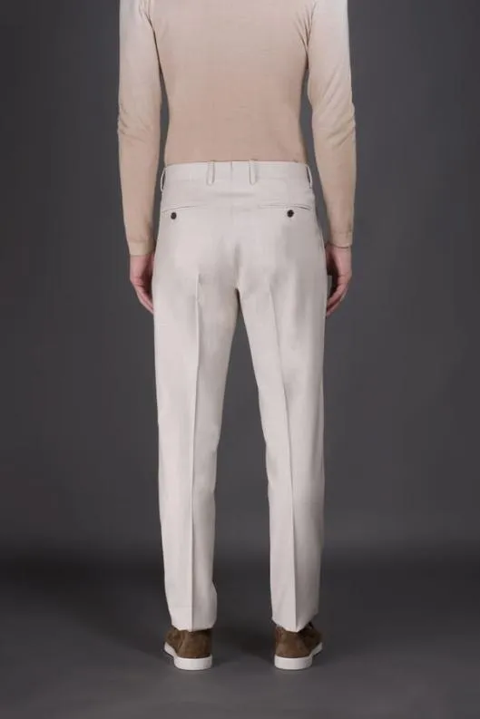 MooRER Pants Men VIESTEW3 Avorio