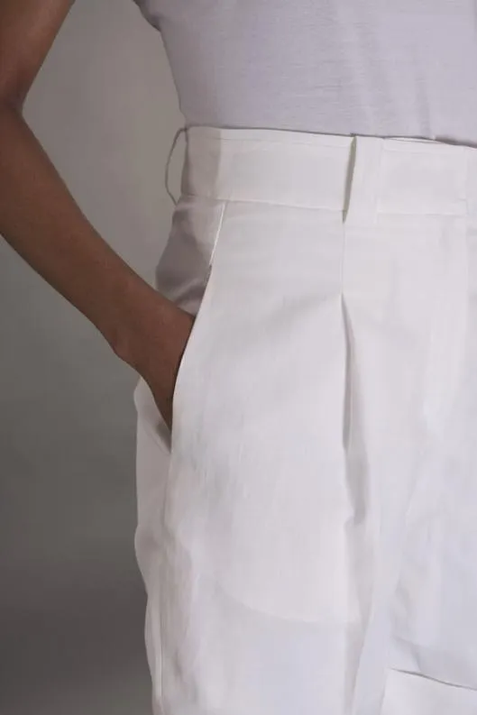 MooRER Pants Women ENGYSTF Bianco